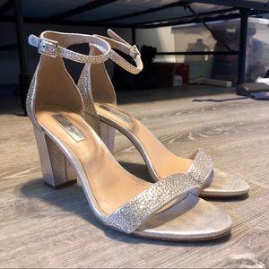 Sparkly Silver INC Heels